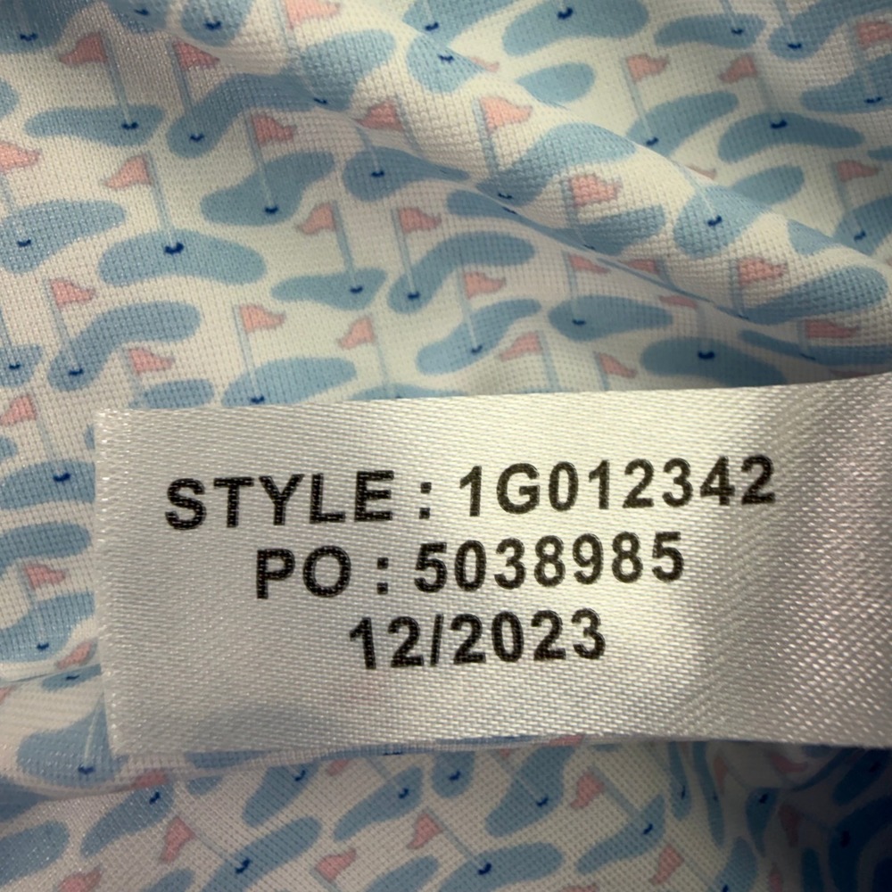 Vineyard Vines Polo Shirt Men XS Palmero Flag Print Golf Brrr Short Sleeve Whale - Picture 9 of 12